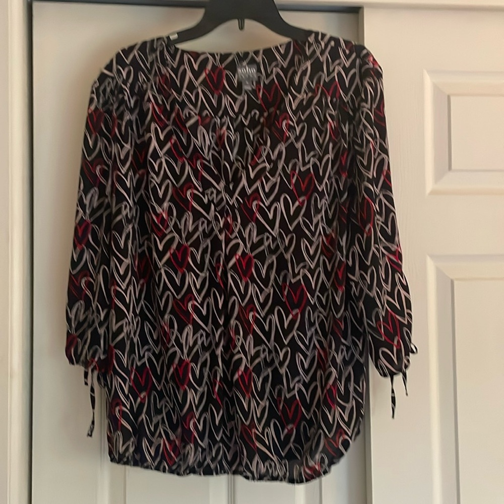 Heart pattern blouse - VALENTINE’S DAY IS COMING!